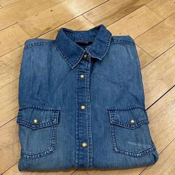 Uniqlo Denim Shirt Sz S - Picture 12 of 12